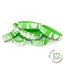 Keep-A-Breast 1 Inch I Love Boobies Bracelet Green/White