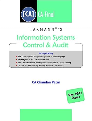 Information Systems Control & Audit [CA-Final]- (November 2017 Exams)