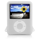 yooZoo iPod Nano 3G Premium Silicone Case with lanyard for Apple iPod Nano 3rd Gen MP3 Player - Fog White