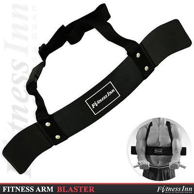 New Arm Blaster Body Building Gym Bicep Bomber Curl Tricep Muscle Bulider Black