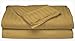 London Home Full Size 400 Thread Count 100% Cotton Sateen Dobby Stripe Sheet Set -Gold