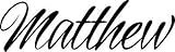 Matthew Name Sticker Decal Vinyl 4 Laptop Wall Window Auto Glass 1 Smoothy DNA