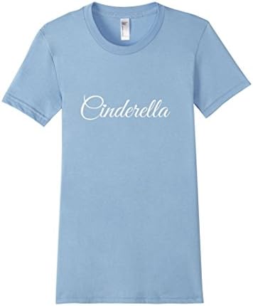 CINDERELLA T-Shirt Little Heart Detail ROMANTIC SHIRT - Female Small - Baby Blue