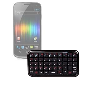 DURAGADGET Clavier Mini Bluetooth sans fil pour Samsung Galaxy Nexus - Portatif et Pratique