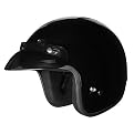 Fuel Vented Open-Face 3/4 Helmet - Gloss Black (L)