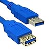 BIGtec 2m USB 3.0 Kabel Verl�ngerung Verl�ngerungskabel High Speed Kabel A/A A Stecker - A Buchse A(M) - A(B) ST/BU Kabelfarbe blau , Kabel ist abw�rts kompatibel , Daten�bertragung bis zu 5 GBit/s , USB 3.0 , 3.0 USB Kabel Verl�ngerung. 2,00m 2 m vorhandene USB Kabel Verl�ngern