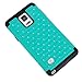 Galaxy Note 4 Case, Style4U Galaxy Note 4 Studded Rhinestone Crystal Bling Hybrid Armor Case Cover for Samsung Galaxy Note 4 with 1 HD Screen Protector and 1 Stylus [Teal/Black]