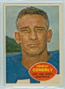 1960 Topps FB 72 Charley Conerly Giants Excellent
