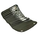 Twelve Piece Large Brush Set In Black Wallet 251 gr