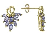 10KT 1.17CTW TANZANITE EARRINGS