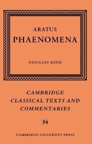aratus phaenomena cambridge classical texts and commentaries