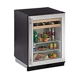 U-Line 1075BEVS 24In Stainless Steel Built-In Wine/Beverage Cooler