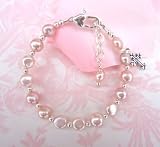 Pink Fresh Water Pearl Bracelet 1-2 yrs