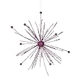 12" Purple Passion Glitter Sparkle Starburst Snowflake Christmas Ornament