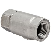 Dixon 62-103 Stainless Steel 316 Ball Cone Check Valve, 1/2" NPT Female