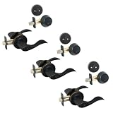 Buy 3 - Kingston Oil Rubbed Bronze Entry Lever with Matching Single Cylinder Deadbolt... by Designers Impressions&node=228013