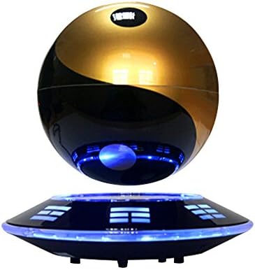 MakCreateFloating Speaker Portable Levitating Floating Bluetooth Subwoofer4.0 Speaker Levitation Maglev Speaker Multicolor LED 360 Degree Rotating Stereo Speaker