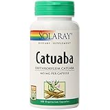 Solaray Catuaba Bark Capsules, 465 mg, 100 Count