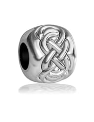 Double Infinity Symbol Bead in Sterling Silver