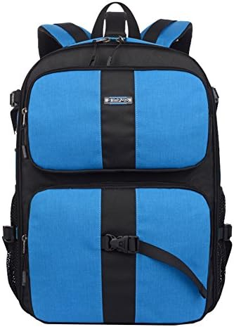 Water Resistance Nylon DSLR SLR Camera/Video Bag Professional Photography Travel Backpack Rucksack Laptop Backpack Blue