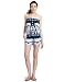 Rampage Junior's Strapless Romper,Blue/Black,Medium