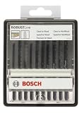 BOSCH 2607010540 Stichs&auml;geblatt ROBUSTLINE 10er Holz E x pert Set, T-Schaft