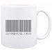 Mug White " Staffordshire Bull Terrier BARCODE " Dogs