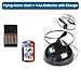 Flying Alarm Clock With 4 AA rechargeable Battries with charger and lense protector
