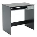 Computer Desk with Keyboard Tray and Pencil Drawer - Black/ Gray