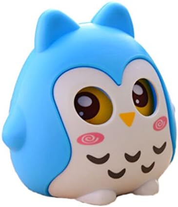 Children's Cartoon Owl Mini Piggy Bank Saving Bank- Blue