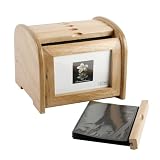 Wooden 122 Photo Box Album Photo Display Case Frame Oak