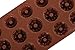 Cherion Silicone Pumpkin Shaped Candy Mold,15-Cavity Mini Silicone Fancy Jelly, Muffin, Coffee Cake and Chocolate Mold