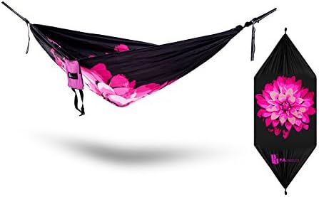 Camping hammock, PeakUp Double Camping Hammock, Adjustable Hammock Straps and Premium Aluminum Carabiners Included, Portable Camping Hammock All Inclusive Package