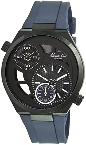 Kenneth Cole New York Men's KC1680 Analog Black Skeleton Dial Watch
