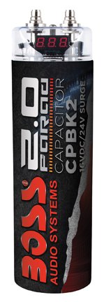 Boss audio cpbk2 2 farad capacitor