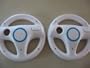2 Pack Lot Twin Racing Steering Driving Wheel for Nintendo Wii Mario Kart Video Game Mariokart Videogame