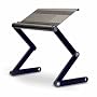 Adjustable VENTED Laptop Table Laptop Laidback Computer Desk Portable Bed Tray Book Stand Multifuctional & Ergonomics design dual layer tabletop up to 17"