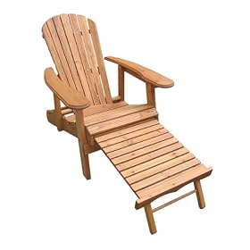 Merry Garden Adirondack Chair with Ottoman by 