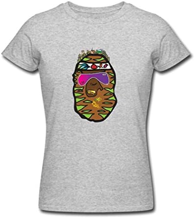 Dae Pak Gray 2016 New Fashion Hippie Camel Bathing APE Girls T-Shirt Small