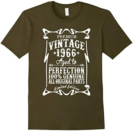 Men's Premium Vintage 1966 T-Shirt Large Olive