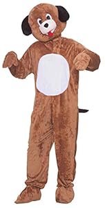 Puppy Mascot (Brown) Adult Costume Size One-size