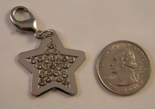 Crystal Clear Star Pet Collar Charm