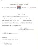 Willie Mays Autographed/Hand Signed 1956 Topps Chewing Gum Document PSA/DNA # M01166