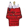 26" Pre-Lit Peanuts Snoopy on Doghouse 3-Dimensional Christmas Yard Art