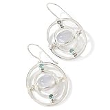 Sterling Silver Chalcedony & Apatite Earrings