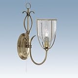 SE6351 1AB - SILHOUETTE 1 Light Antique Brass Wall Light