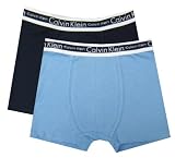 Calvin Klein Boys Navy and Light Blue 2 Pack boxer briefs for boys