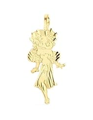 14K Gold Charm Jewelry Necklace Betty Boop Love Chain