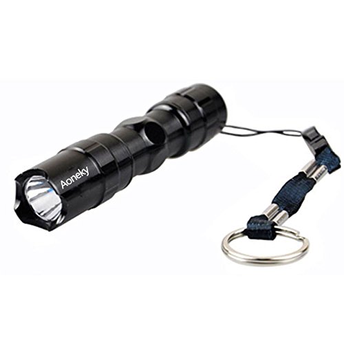 LED Flashlight Keychain Waterproof Defense - Aoneky 4   Portable Military Equipment Attack Head Torch Light for Kids Girls Youth