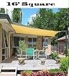 San Diego Shade Sail 16' Square - Sandy Beach
